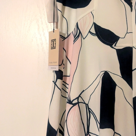 Ivanka Trump Ivory, Pink & Navy Dress - Picture 7 of 7